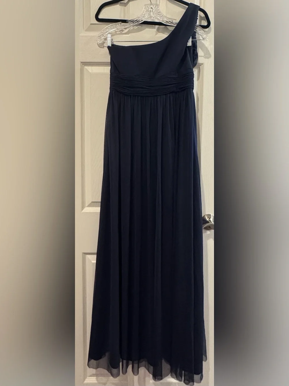 Women's Navy A-Line Tulle Elegant Dress